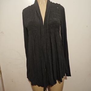 S.L. Fashions Dark Gray Cardigan
